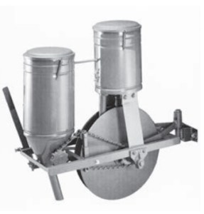 seminatrice per motocoltivatore con spargiconcime