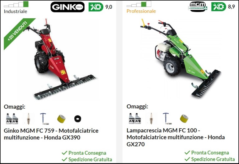 Gribaldi Motofalciatrice Grillo GF 3DF | Hobby attrezzature lavoro